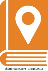 Journey, road map, travel book icon design