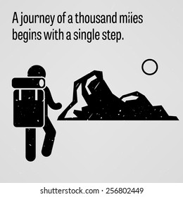 A journey to a thousand miles begins with a single step