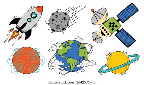 Journey Through the Cosmos Exploring Planets Stars and Celestial Bodies in Outer Space