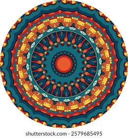 A Journey Through the Layers of a Detailed Mandala