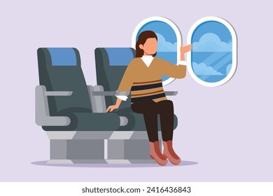 Journey or trip concept. Colored flat vector illustration isolated.