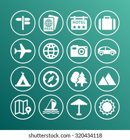 Journey vector icons