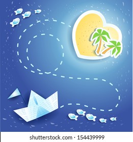 Journey, vector illustration