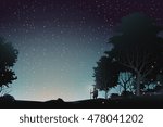 journey to watch star in forest