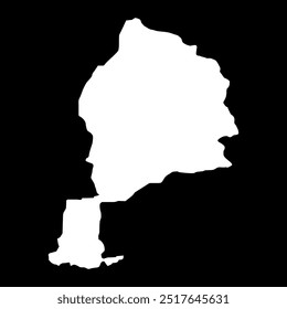 Jowzjan province map, administrative division of Afghanistan.