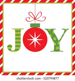 Joy Christmas Card