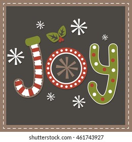 Joy Christmas design 