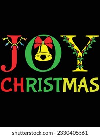 Joy christmas EPS file for cutting machine. You can edit and print this vector art with EPS editor.