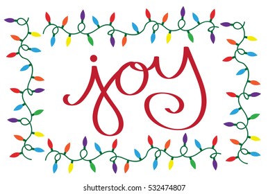 Joy Christmas Lights