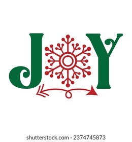 Joy Christmas T shirt Design