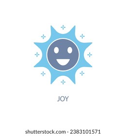 joy concept line icon. Simple element illustration.joy concept outline symbol design.