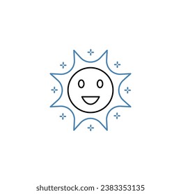 joy concept line icon. Simple element illustration.joy concept outline symbol design.