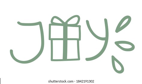 Alegría. Ilustración del material vector dibujado a mano. Leer con doodle.