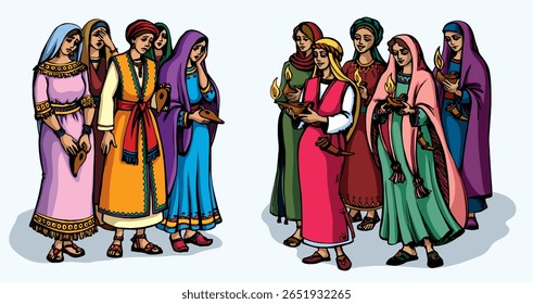 Joy happy jew arab shawl cloth smile lady face look king god lord Jesus Christ old retro art sketch. Dark black hand drawn rural sleep wake 10 sad fool rustic crowd care faith hope teach wait midnight