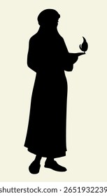 Alegria feliz sábio santo judeu xale véu pano sorriso adolescente escravo senhora rosto olhar cuidado deus senhor Jesus Cristo velho esboço arte. Mão preta escura desenhada 10 judeu rural idade rústica esperança branca casado até mesmo brilhar história iluminada
