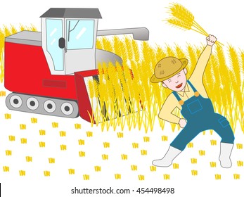 Joy of the harvest of wheat.