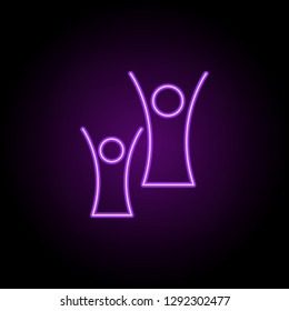 joy icon. Elements of Eco in neon style icons. Simple icon for websites, web design, mobile app, info graphics