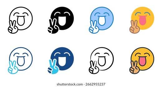 Joy icon definir coleção de vários estilos 
