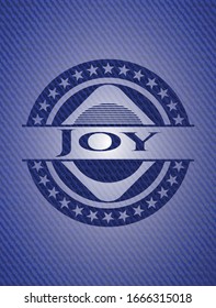 Joy with jean texture. Vector Illustration. Detailed.