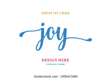 JOY Lettering Logo Is Simple, Easy To Understand And Authoritative