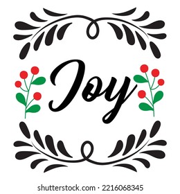 Joy Merry Christmas shirt print template, funny Xmas shirt design, Santa Claus funny quotes typography design