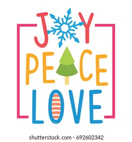 Joy Peace Love Cartoon