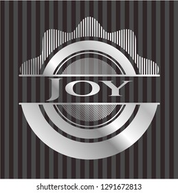 Joy silver shiny emblem