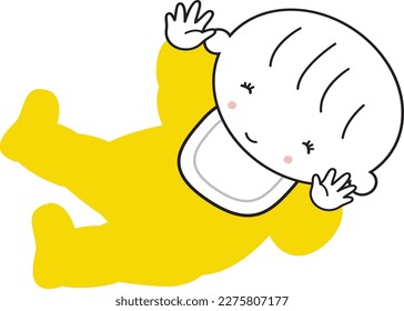 joy smiling cute baby vector 2