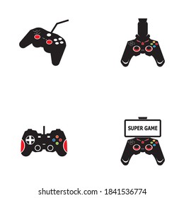 Joy stick game logo vector template