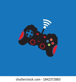 Joy stick game logo vector template