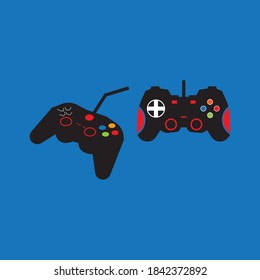 Joy stick game logo vector template