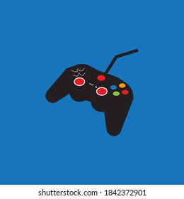 Joy stick game logo vector template