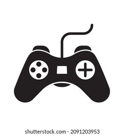 Joy Stick icon. Vector graphic glyph style isolated on white background