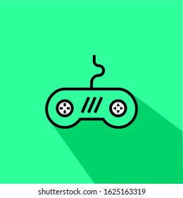 joy stick liner fill vector icon - ui icon vector