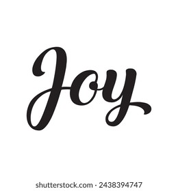 joy text on white background.