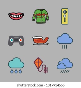 joy vector icon set
