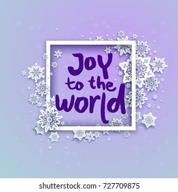 Joy to the world card