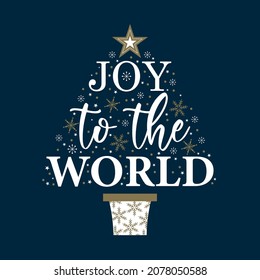 joy to the world christmas greeting card