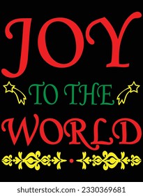 Joy to the world EPS file for cutting machine. You can edit and print this vector art with EPS editor.