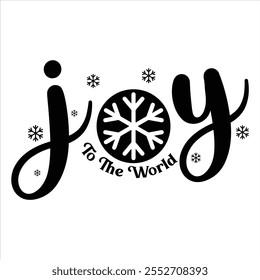 joy to the world  Plaid Christmas T-Shirt Design
