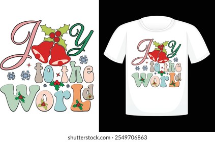 joy to the world Retro, Retro Christmas Sublimation , Christmas Bag Designs , Retro Sublimation Design