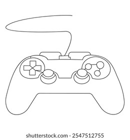 joyestick Handrawn Single line art