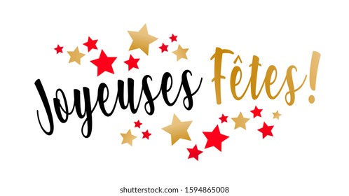 Joyeuses fêtes, Happy holidays in french language