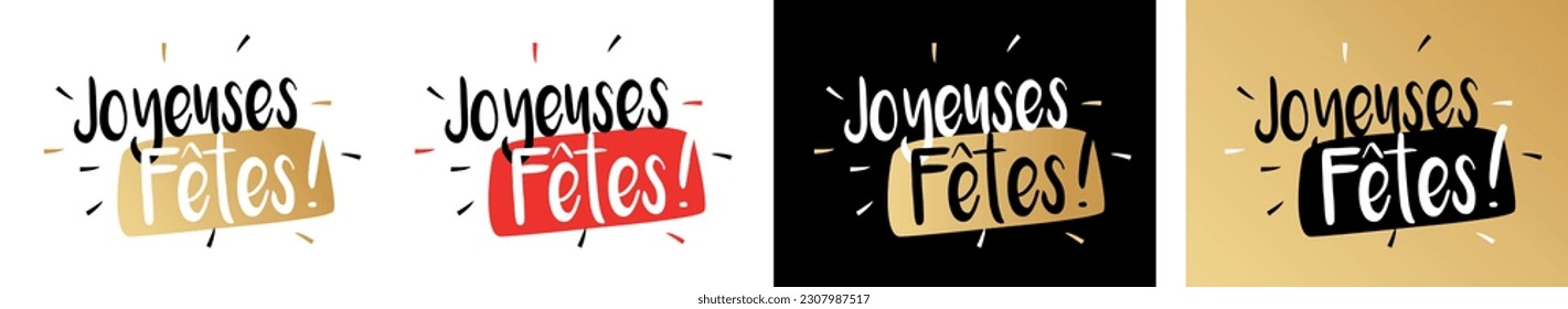 Joyeuses fêtes : Happy holidays in french language