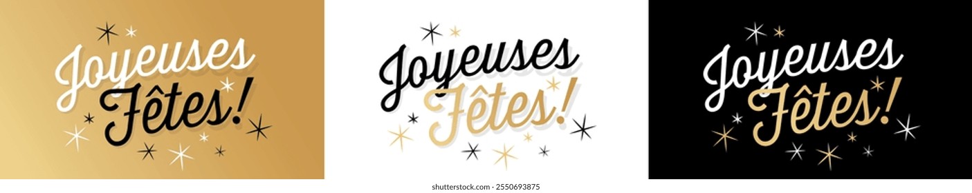 Joyeuses fêtes : Happy holidays in french language