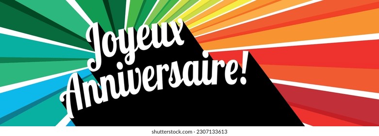 Aniversario de Joyeux, Feliz cumpleaños en francés