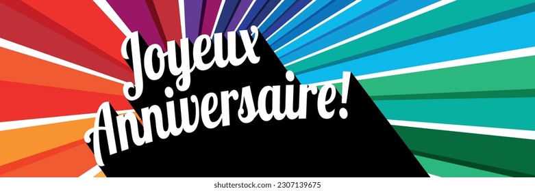 Aniversario de Joyeux, Feliz cumpleaños en francés