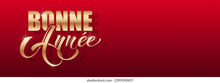 Joyeux noel y Bonee Annee. Feliz planilla de la tarjeta navideña con saludos en francés. Letras dibujadas a mano. Ilustración portadora premium con texto tipográfico para el diseño de la tarjeta navideña Merry
