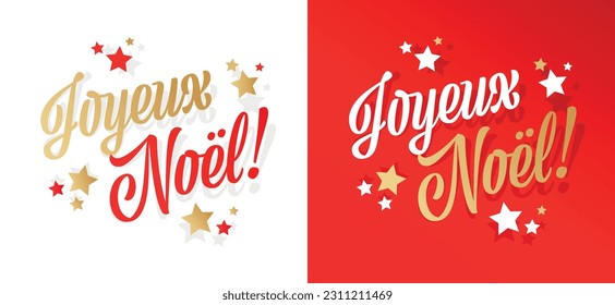 Joyeux Noel, Merry Christmas in French language