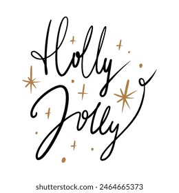 Joyeux Noel and Merry Christmas modern brush ink hand drawn vector calligraphy. Boho lettering text. Typography for banner, greeting card, postcard, banner, wall handing, tapestry and living room